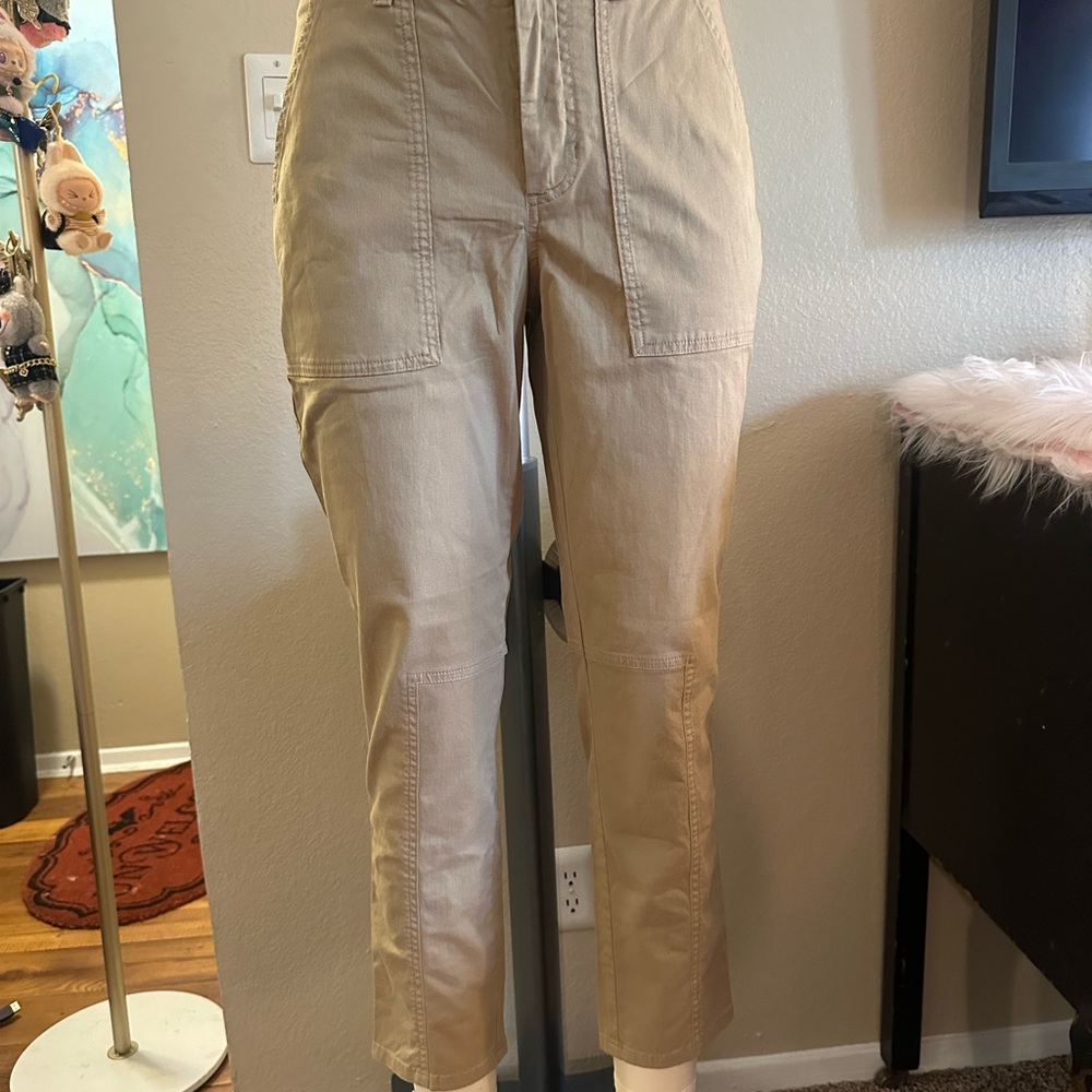 Banana Republic Tan Ankle Cropped Pants